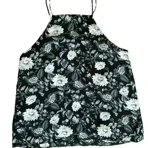 WAYF Women's Black Floral Posie Strappy Camisole, Size Small Where Are You From - Picture 6 of 12
